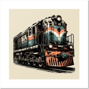 Diesel locomotive Posters and Art